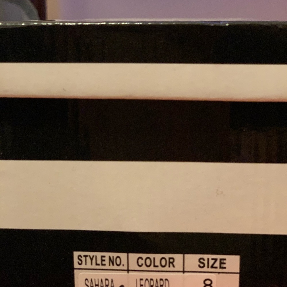 Sahara faux suede Leopard Slides - Picture 3 of 3